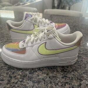 Nike limited Easter edition Air Force one’s size 7